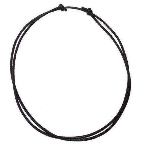Black Adjustable Leather Necklace Cord – Hand craftedsilver